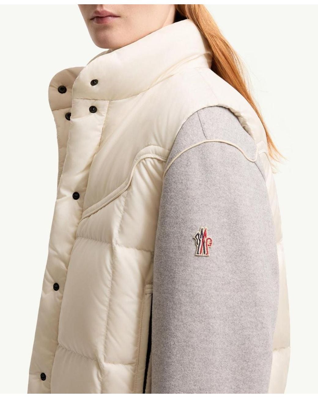 Moncler White Doucy Quilted Down Vest