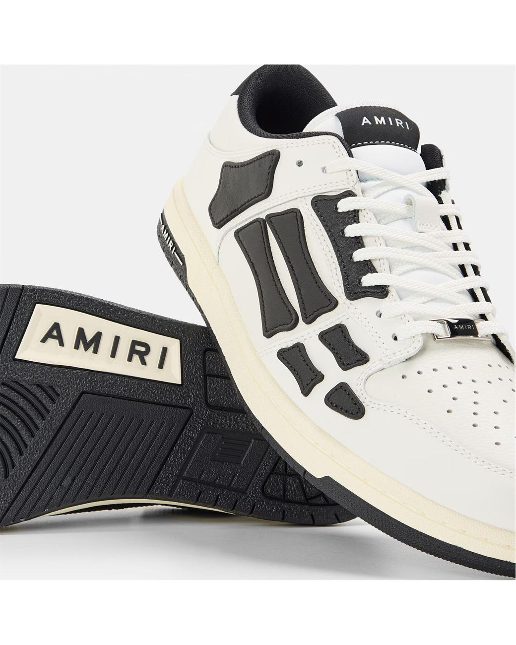 Amiri Black Lace-Up Low-Top Sneakers for men