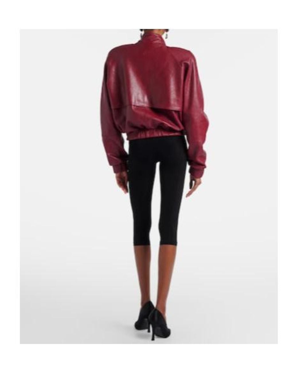 Magda Butrym Black Skinny Capri Pants And Briefs Set