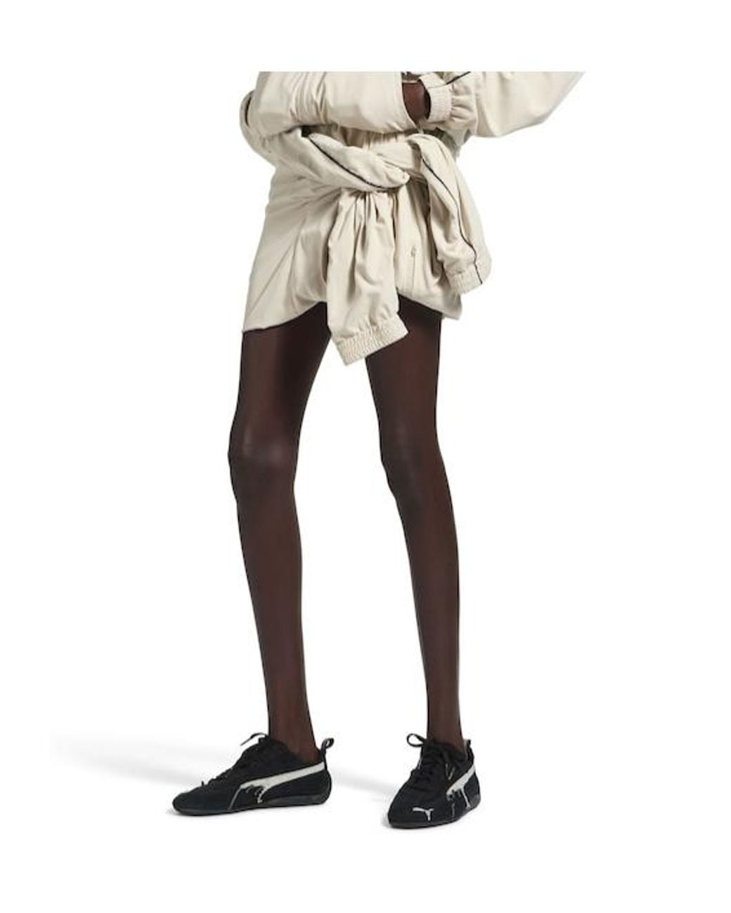 Balenciaga Natural Knot Technical Mini Skirt