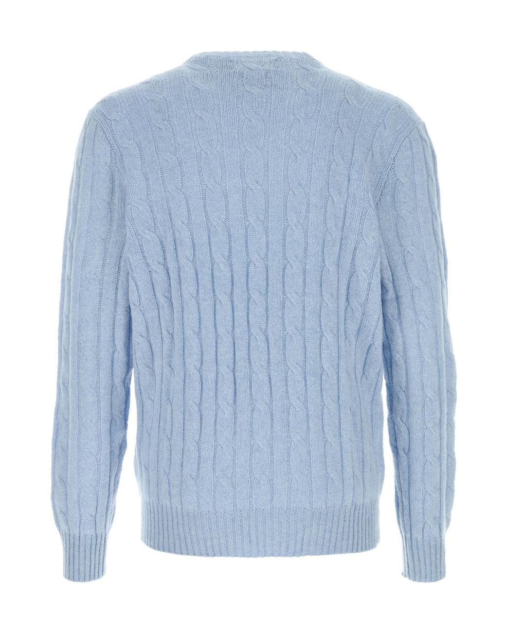 Polo Ralph Lauren Blue Cable Knit Knitted Sweater for men