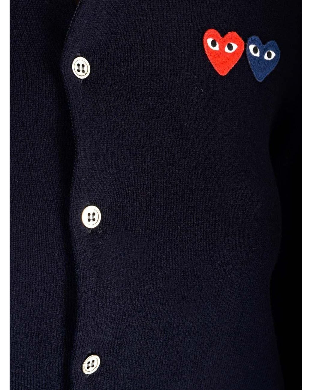 COMME DES GARÇONS PLAY Blue Cardigans
