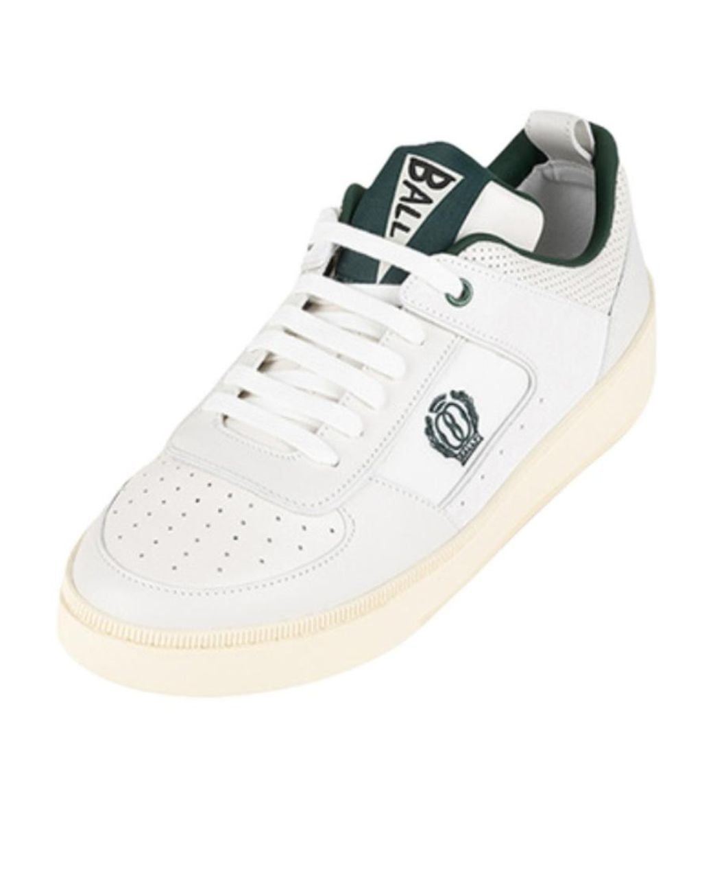 Bally White Logo Logo Low Upper Board Shoes for men