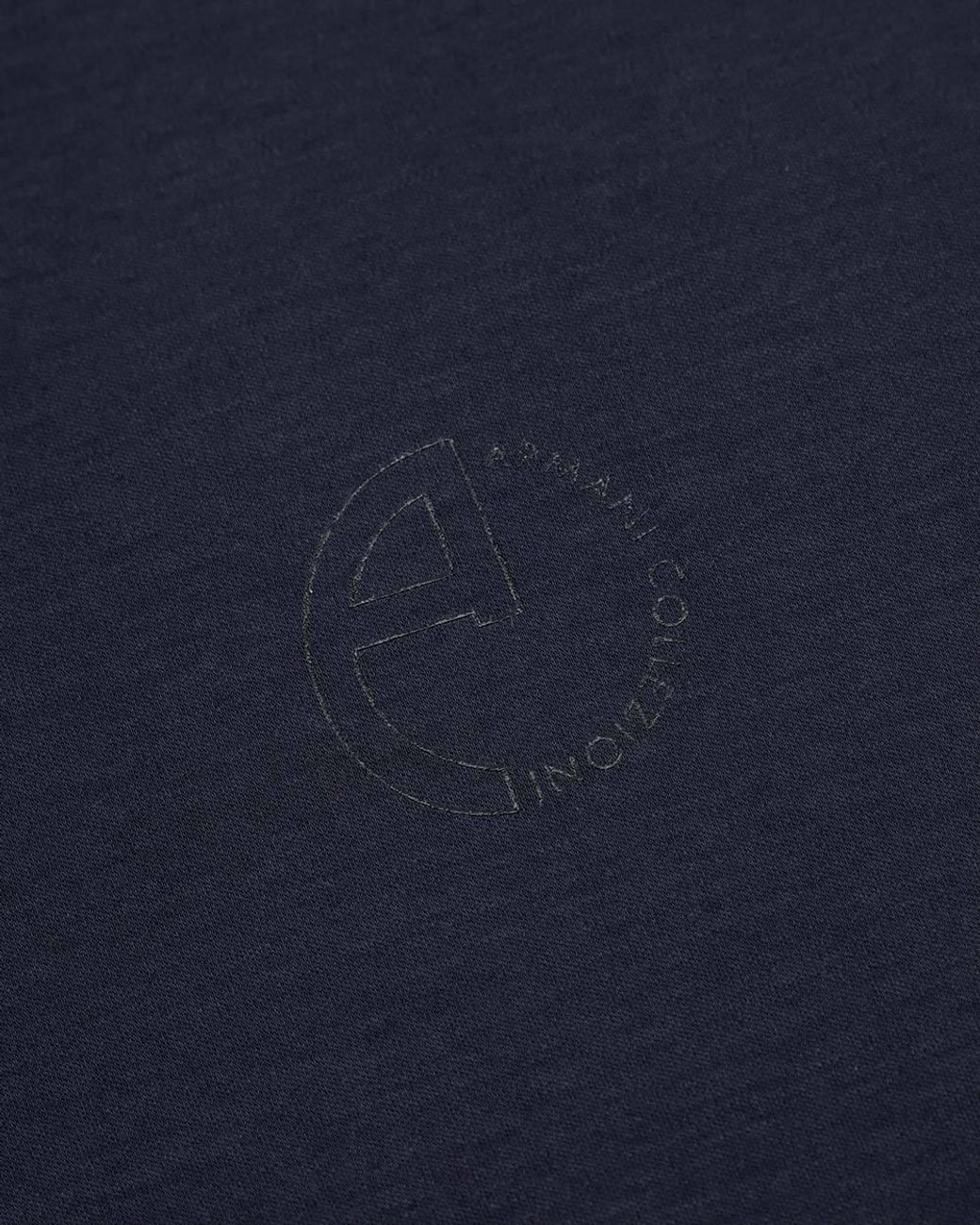 Armani Collezioni Blue Round-Necked T-Shirt for men
