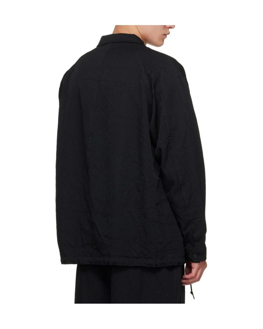 Comme des Garçons Black Long-Sleeve Jacket for men