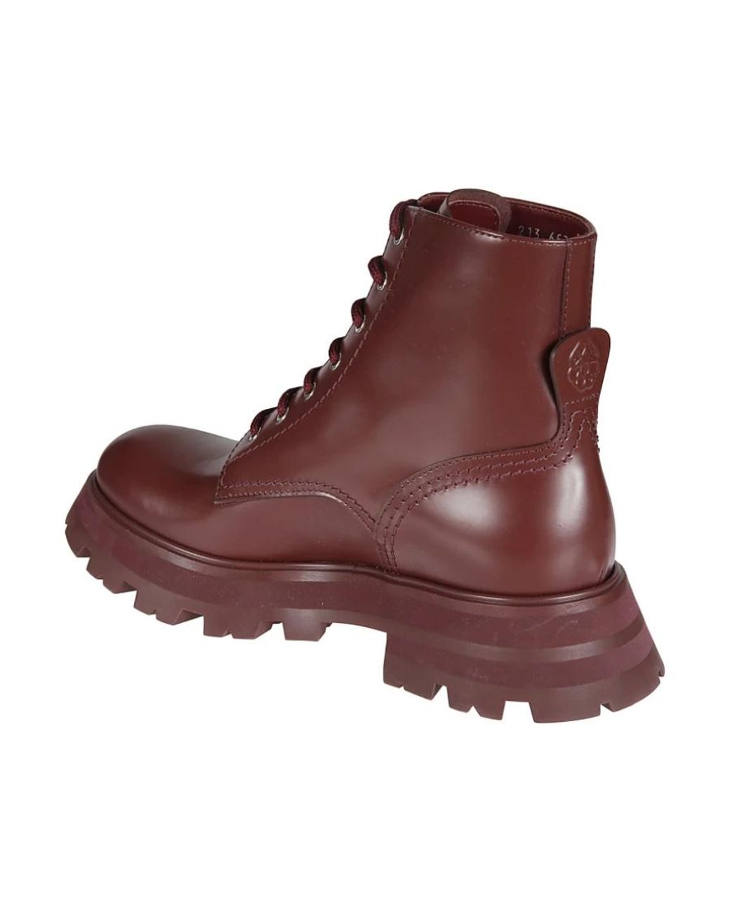 Alexander McQueen Purple Tread Slick Ankle Boots