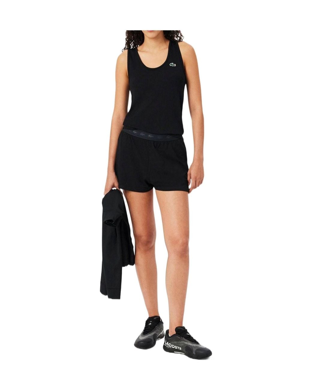Lacoste Black Soft Jersey Lounge Shorts