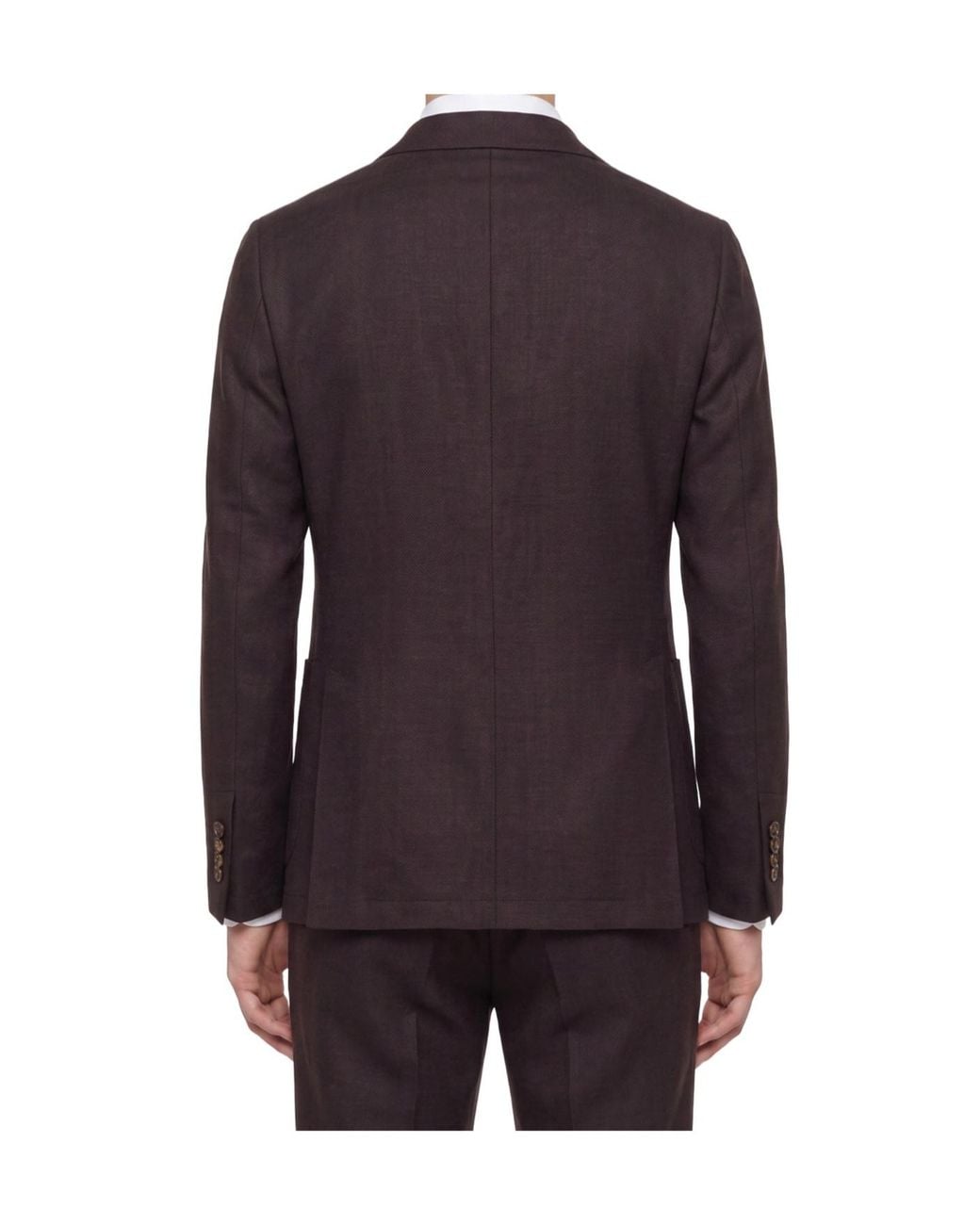 Eleventy Black Single-Breasted Notched-Lapels Blazer for men