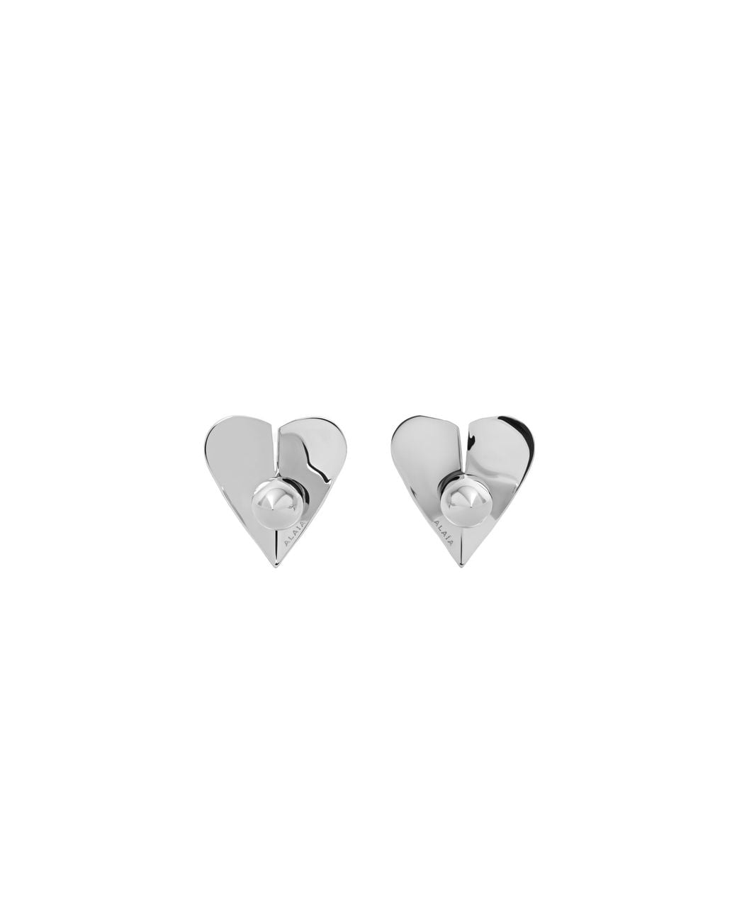 Alaïa White Alaïa Le Coeur Mini Torn Earrings