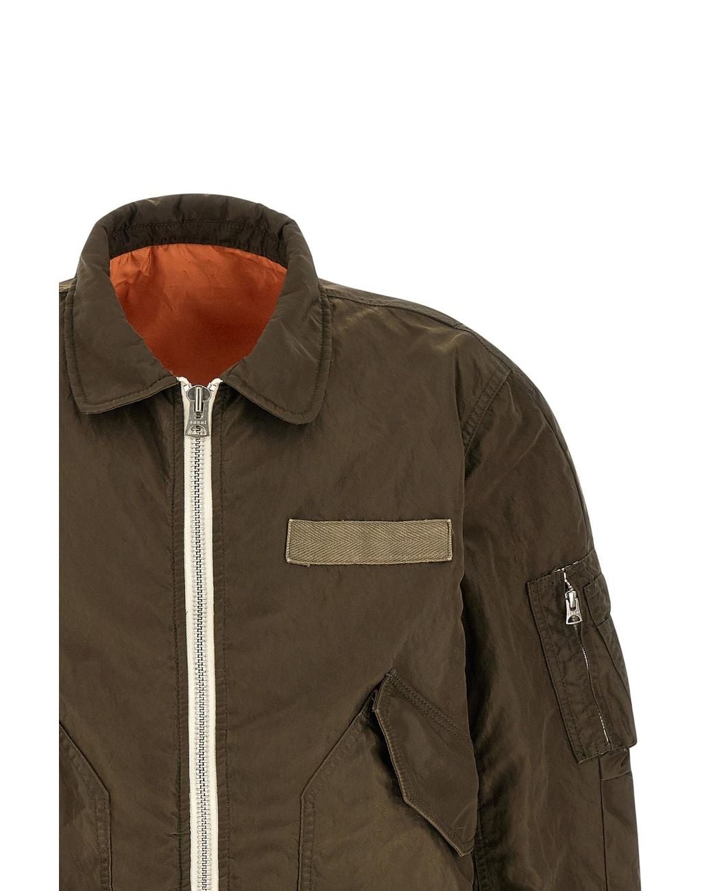 Sacai Green Nylon Jacket for men