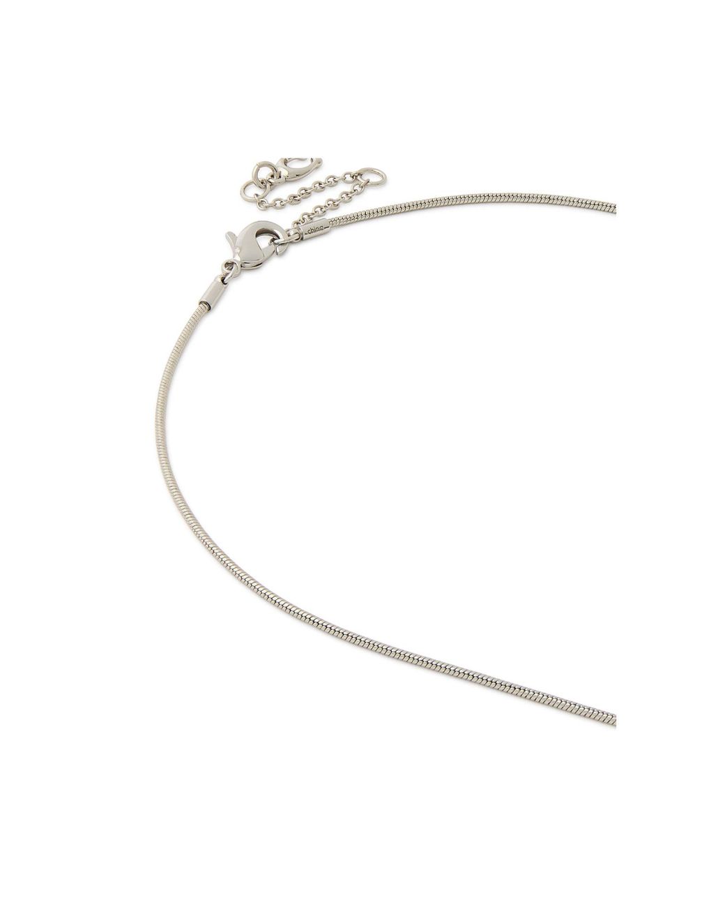 COACH White Cube Necklace, Brass