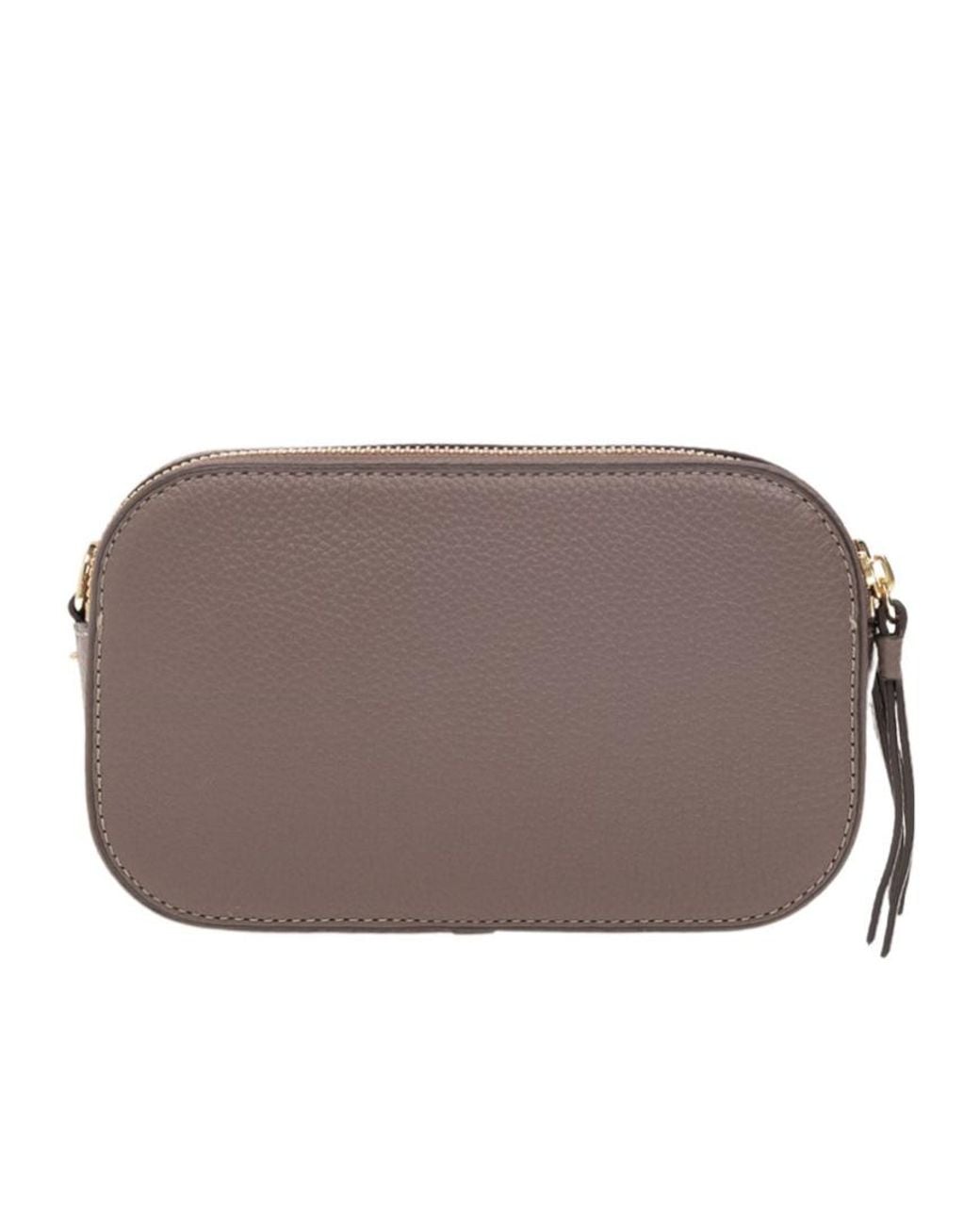 Tory Burch Brown Miller Zipped Mini Camera Bag