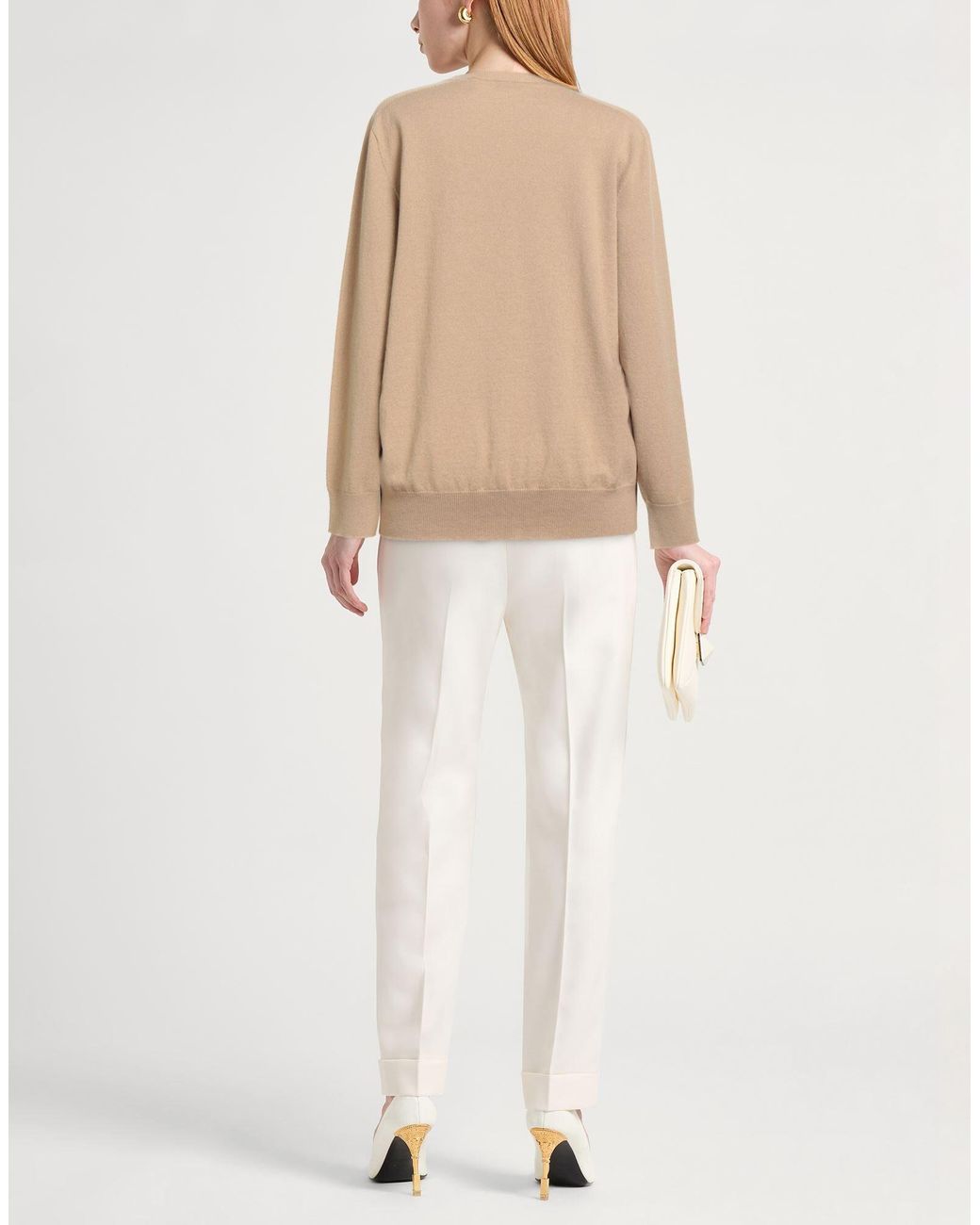 Burberry Natural Minimalist Knit Long-Sleeve Tee