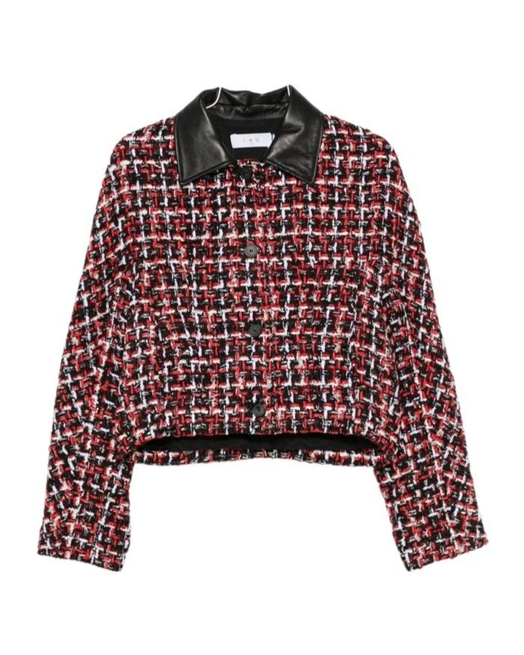 IRO Red Button-Down Casual Jacket