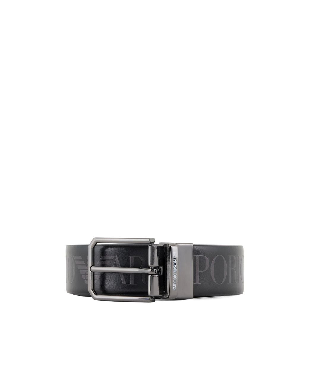 Emporio Armani White Reversible Belt for men