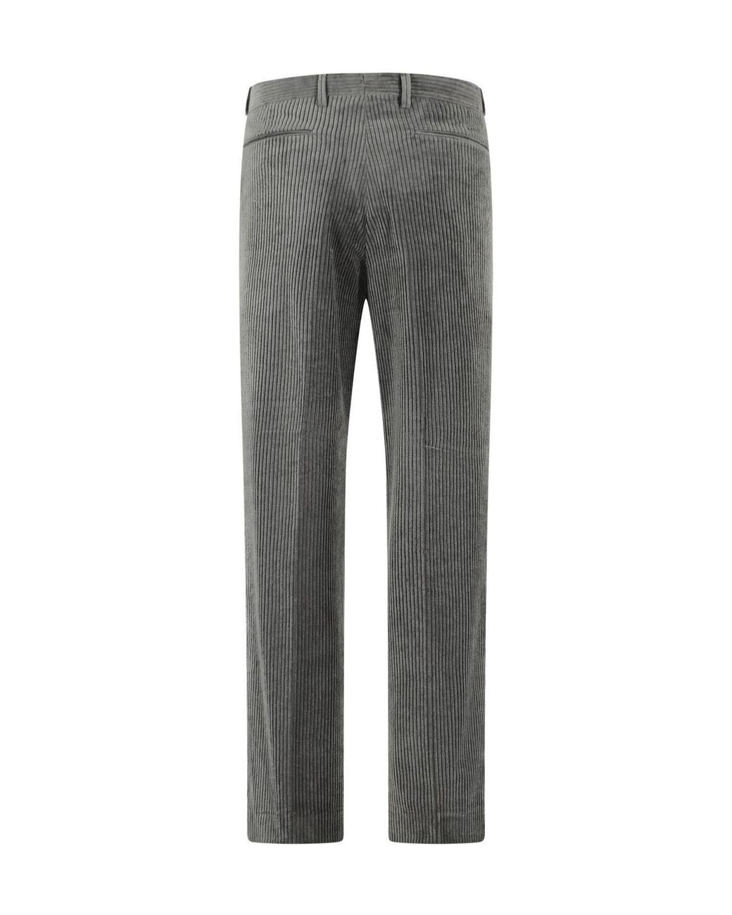 sunflower Gray Casual Trousers With Belt Loops for men