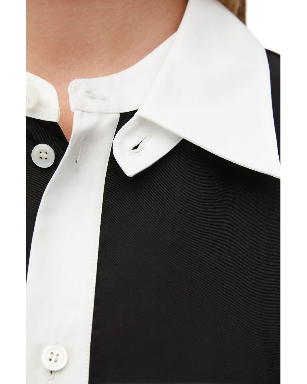 Loewe Black Anagram Embroidered Shirt Dress