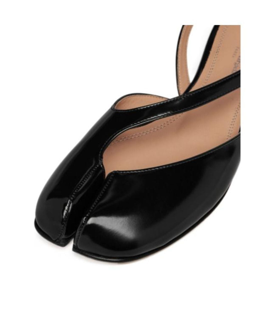 Maison Margiela Black Tabi Slingback Sandals