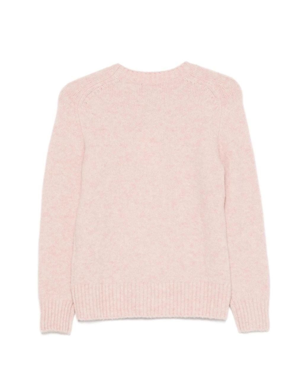 Soeur Pink Crew-Neck Knit Sweater
