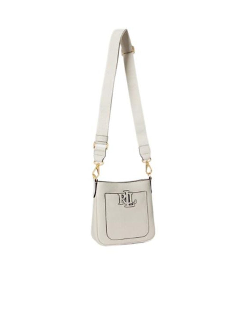 Ralph Lauren White Logo Shoulder Bag