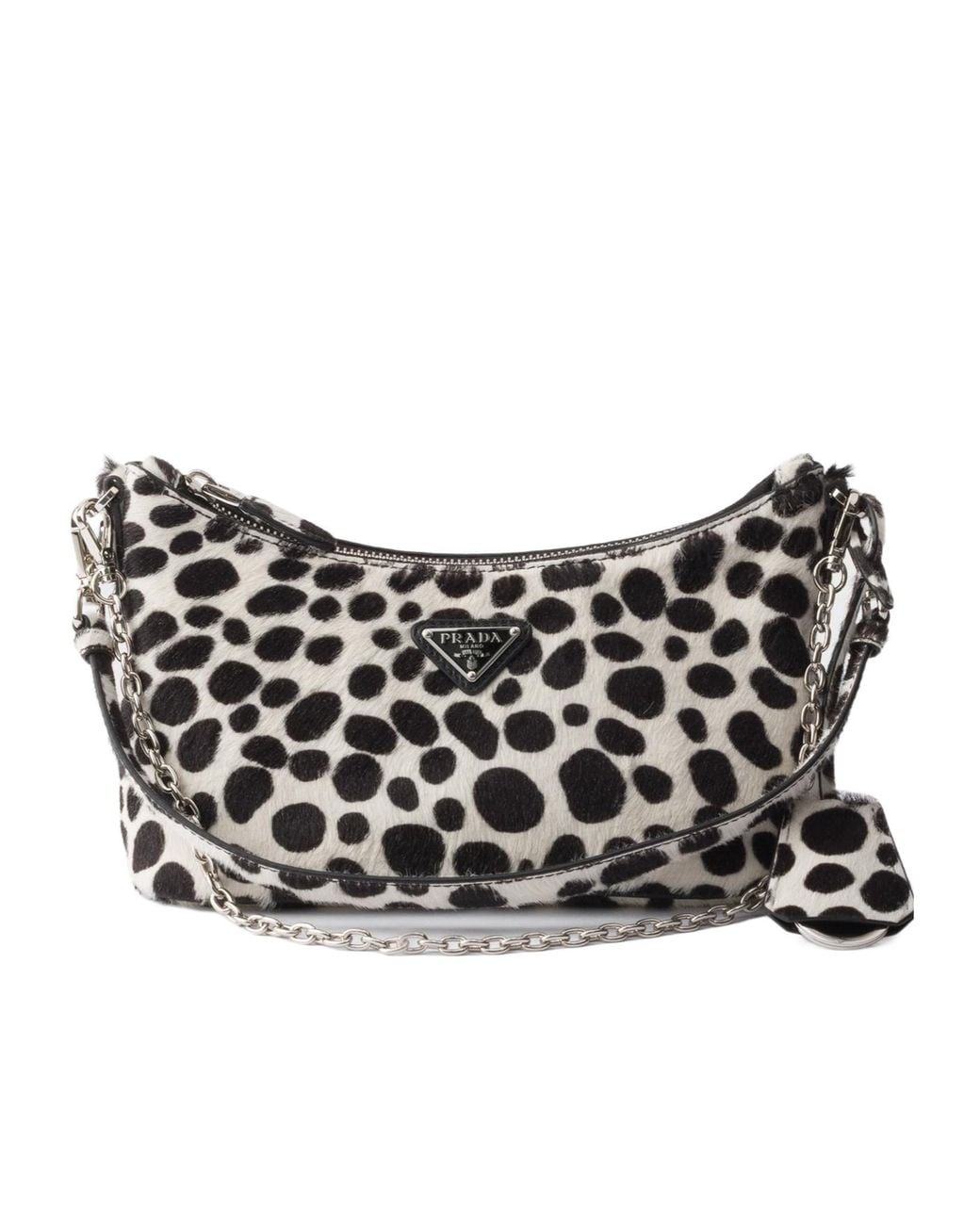 Prada Black Printed Calf Hair Mini-Bag