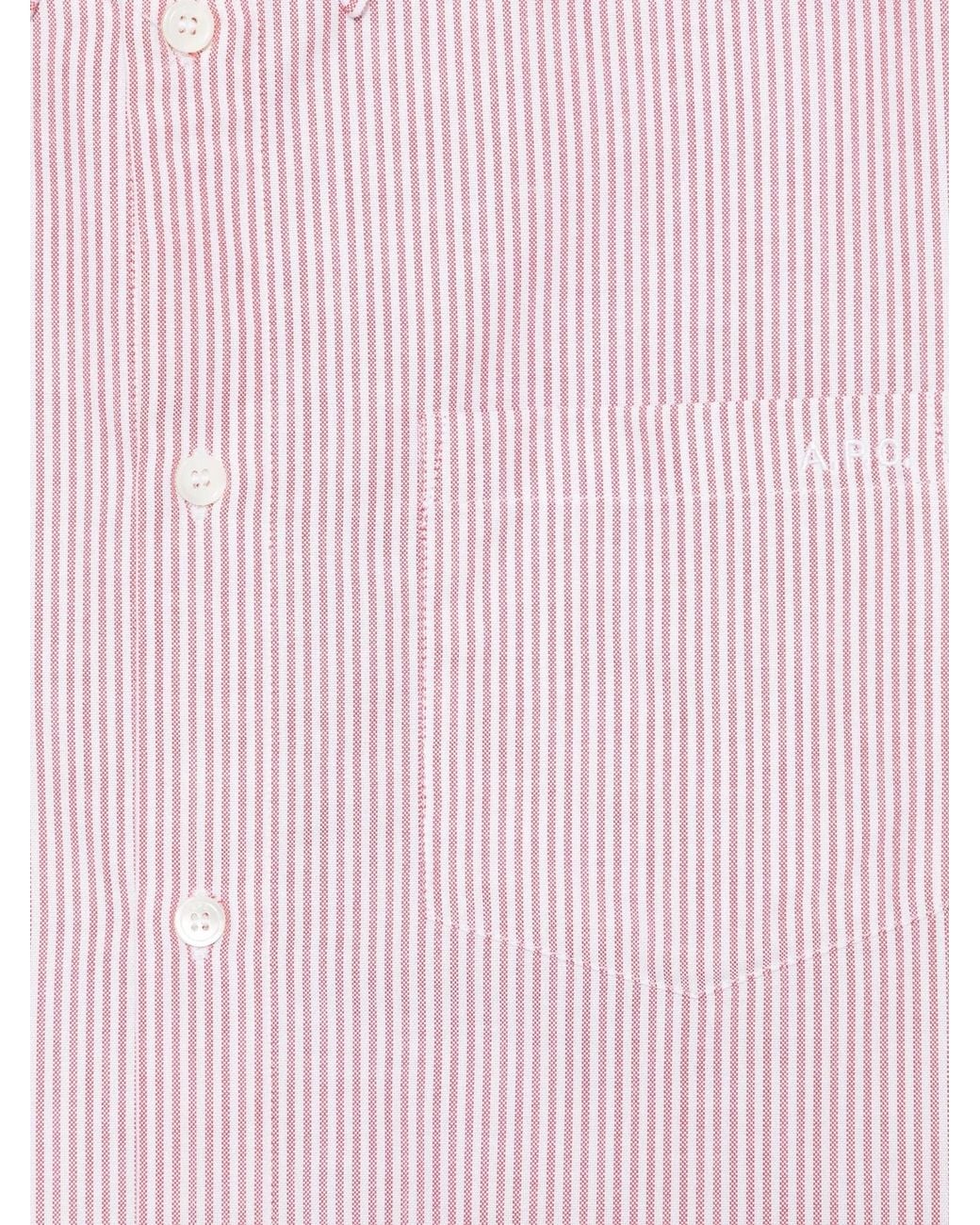 A.P.C. Pink Striped Button-Down Shirt for men