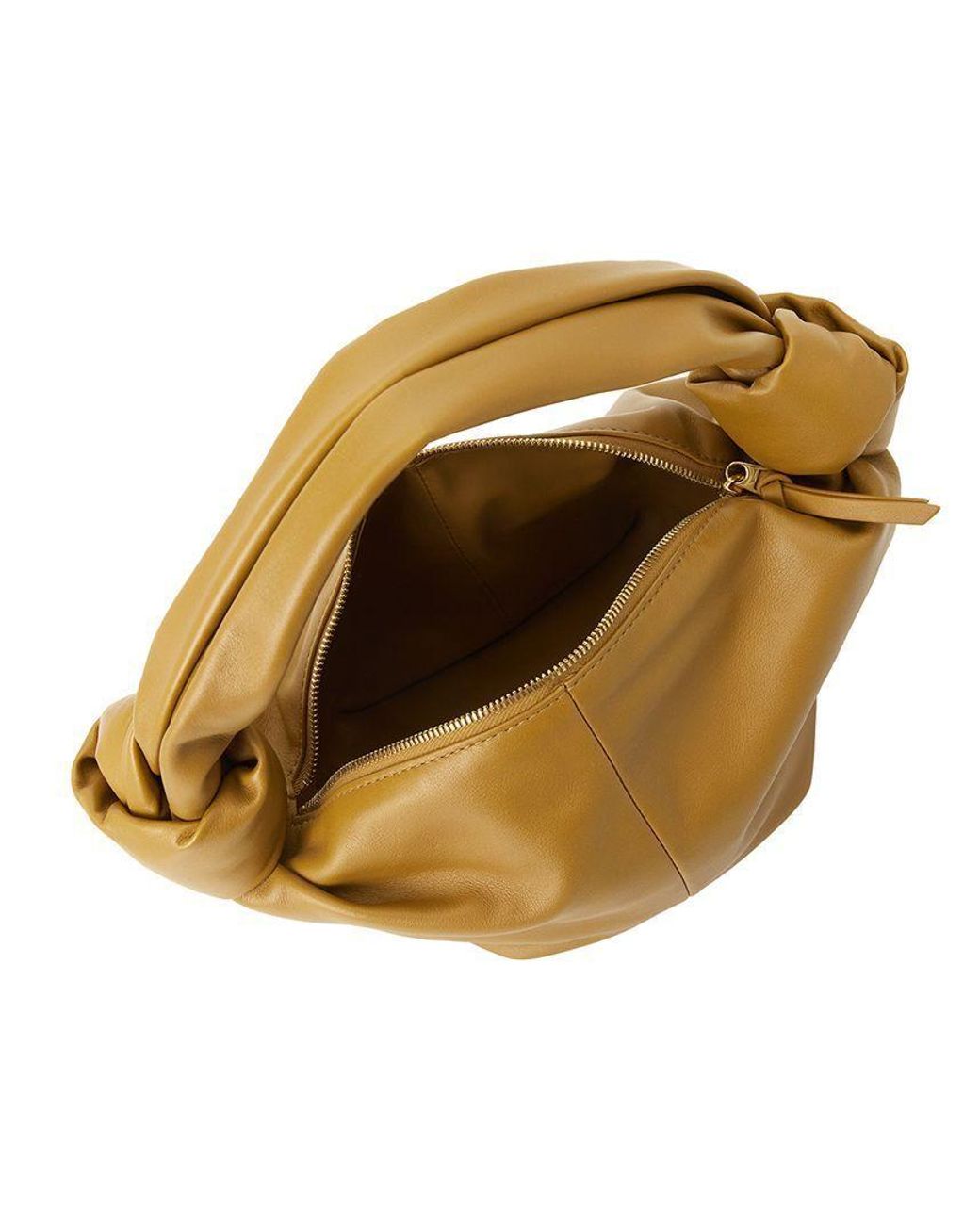 Bottega Veneta Metallic Zippered Handbag