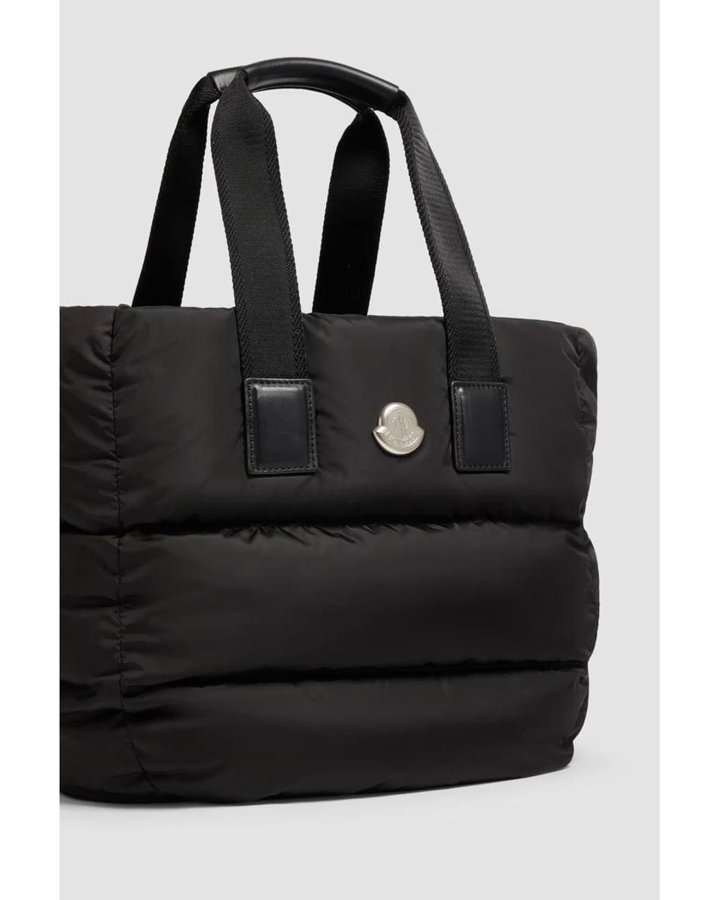 Moncler Black Logo Patch Padded Tote Bag