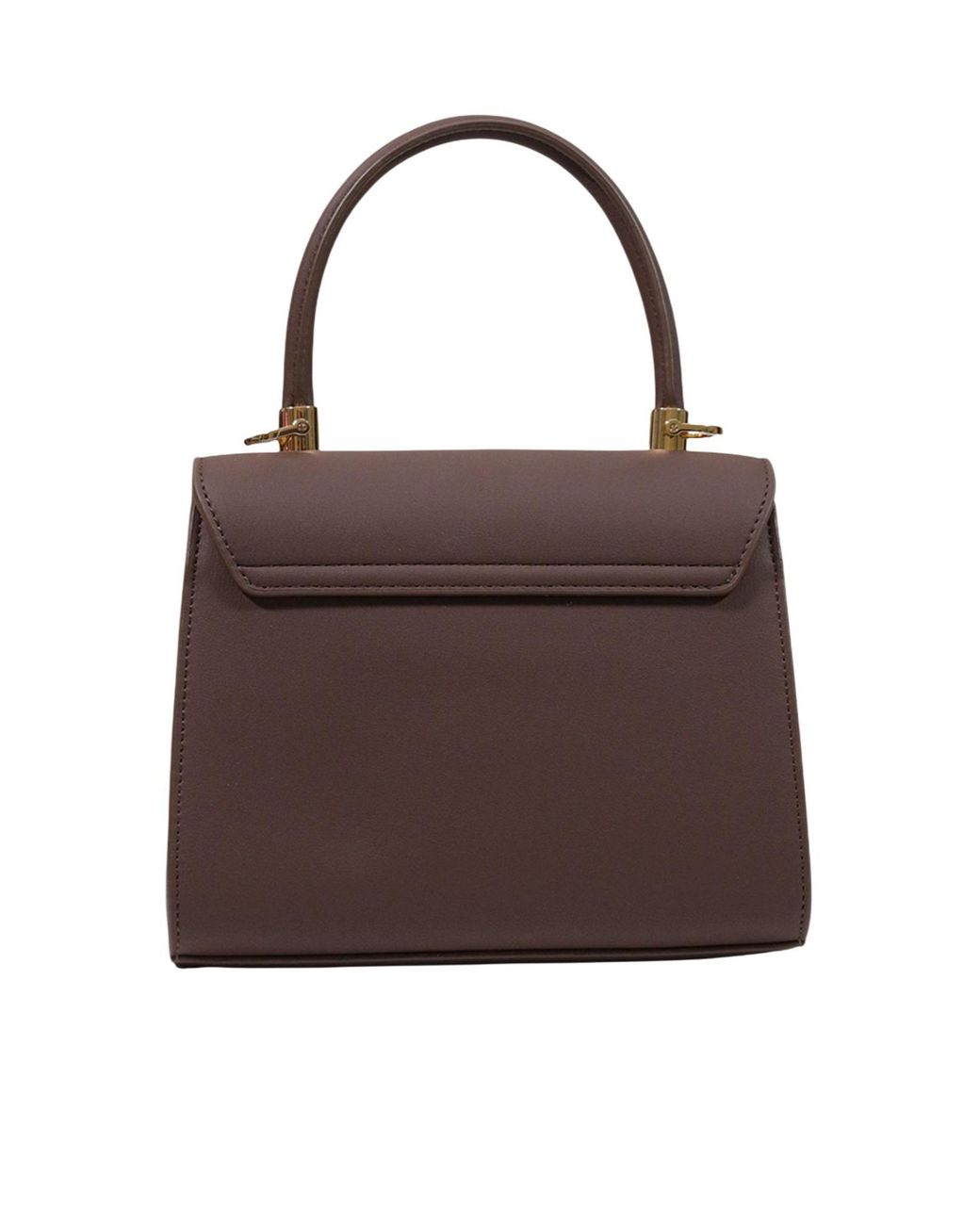 Moschino Brown Top-Handle Shoulder Bag