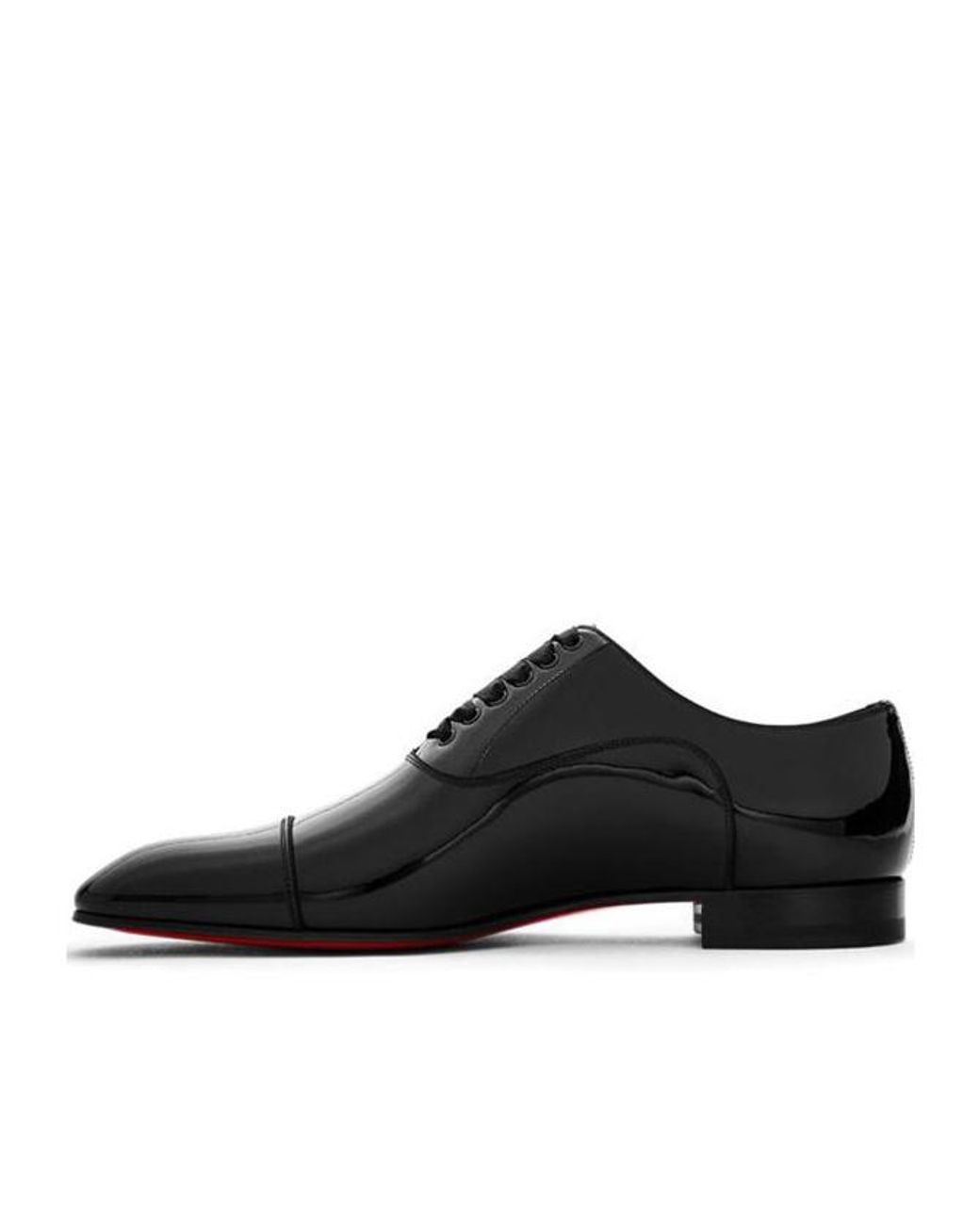 Christian Louboutin Black Lace-Up Business Formal Shoes for men