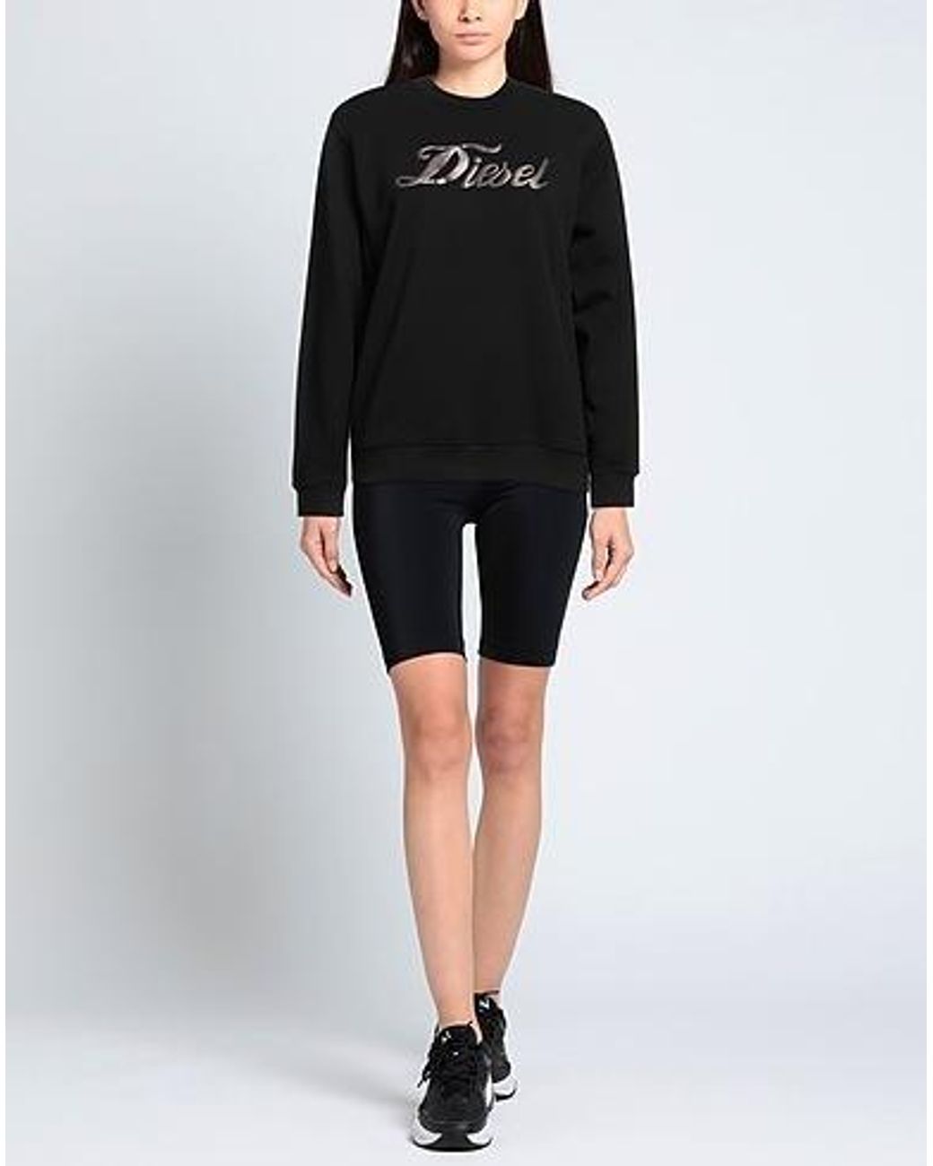 DIESEL Black Printed Long-Sleeved Sweatshirt