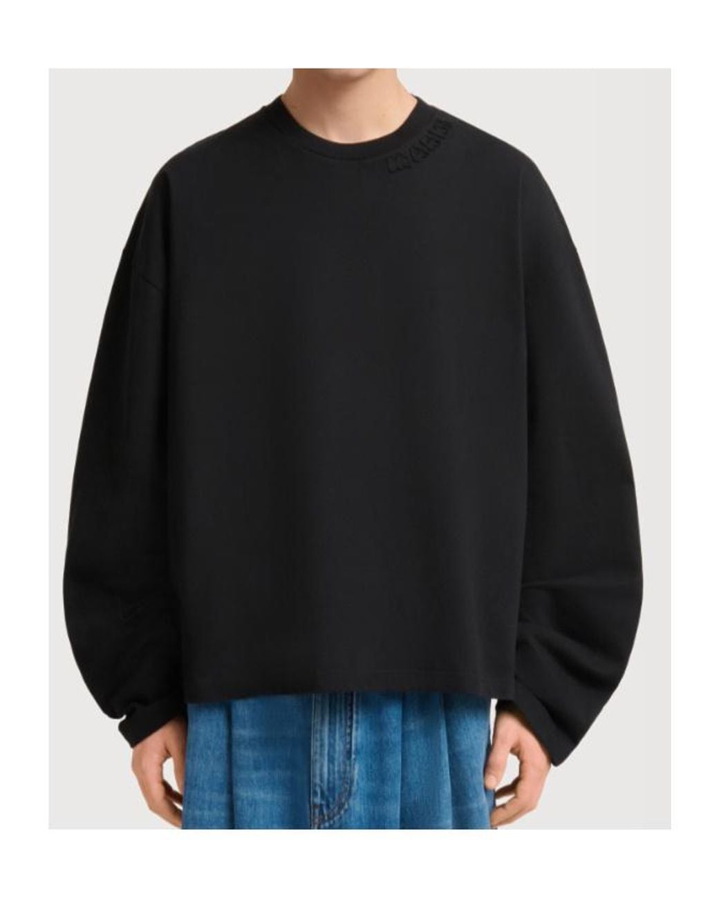 Marni Black Logo-Patch Long-Sleeve T-Shirt for men