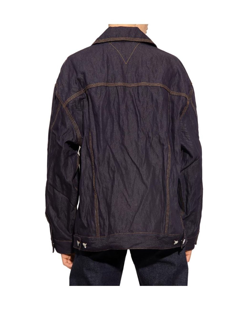 Bottega Veneta Blue Buttoned Denim Jacket for men