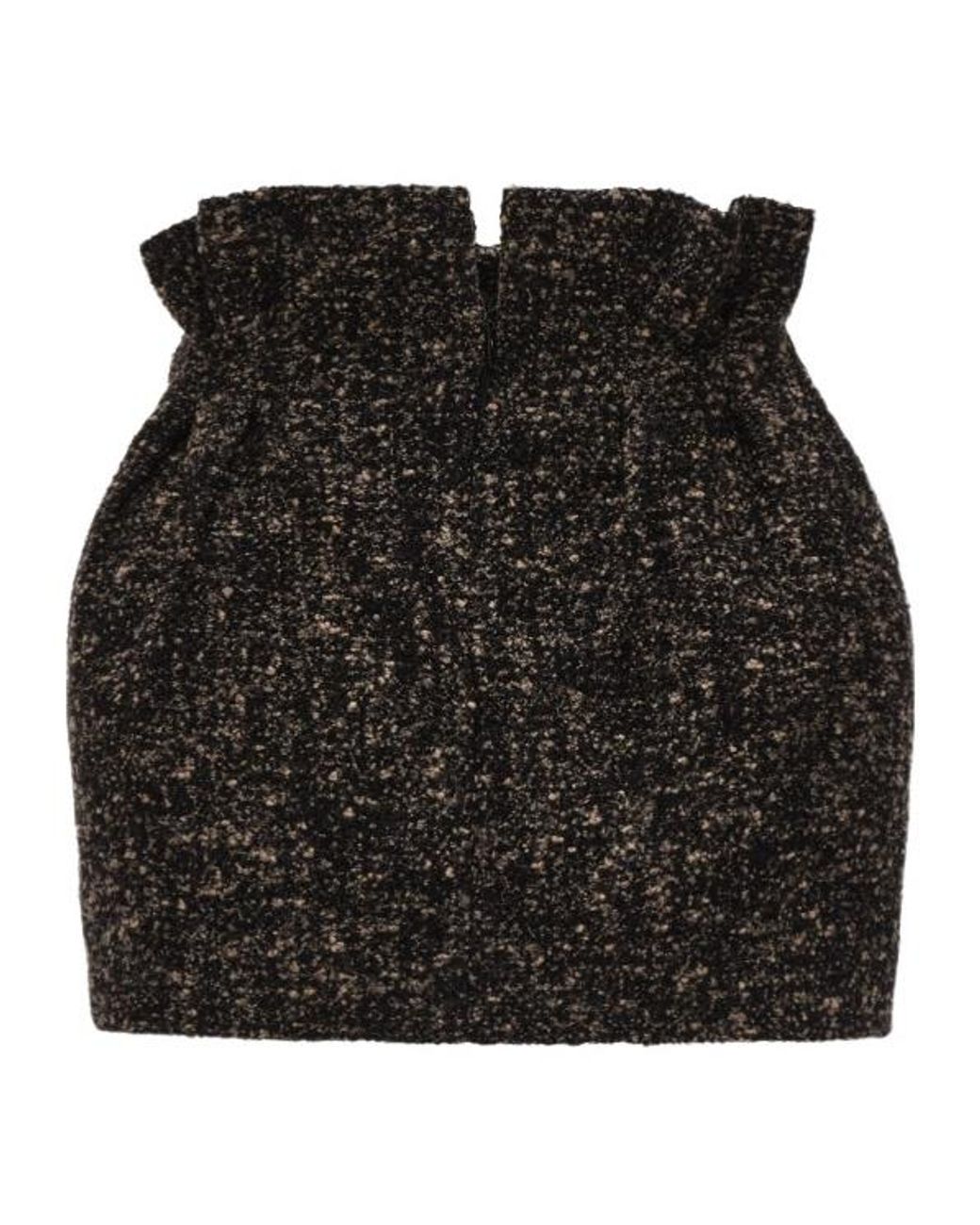 Magda Butrym Black Flower-Detailed Mini Skirt