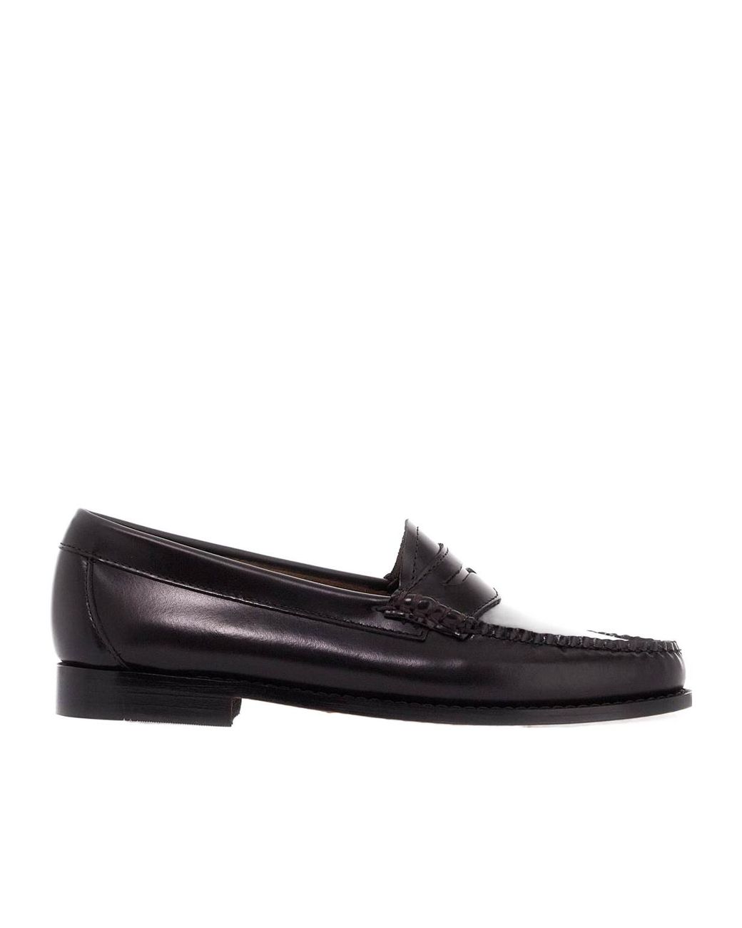G.H.BASS Black Round Toe Loafers