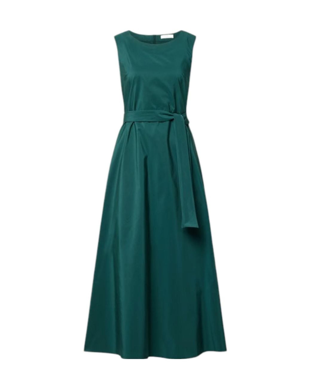 Weekend by Maxmara Green Belted Sleeveless Dress