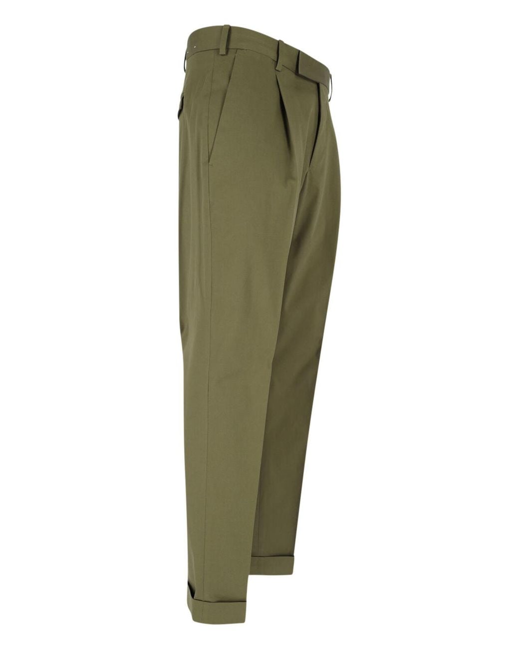 Pt Pantaloni Green Pt Torino Pleated Pants for men