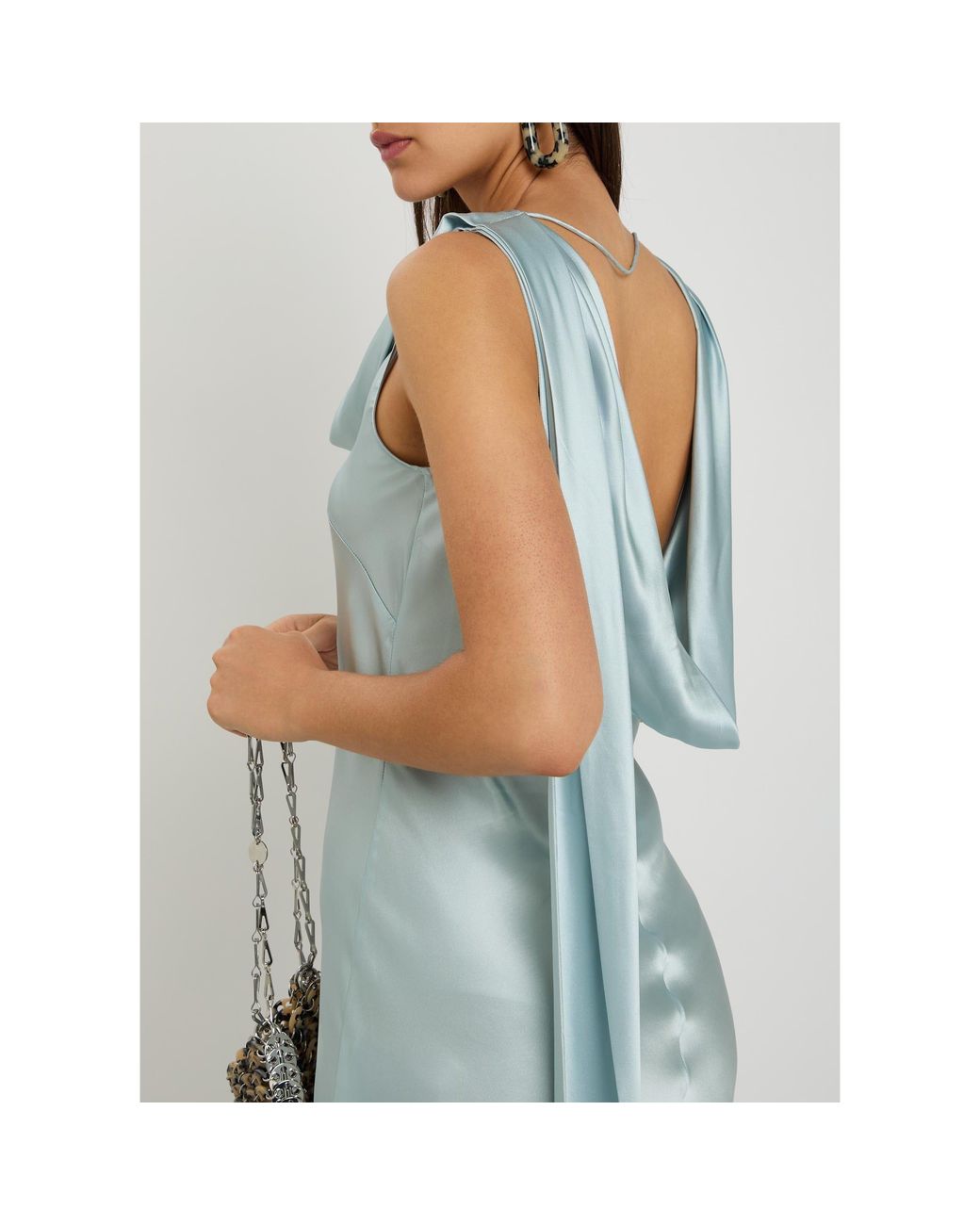 Acne Blue Low-Back Dress
