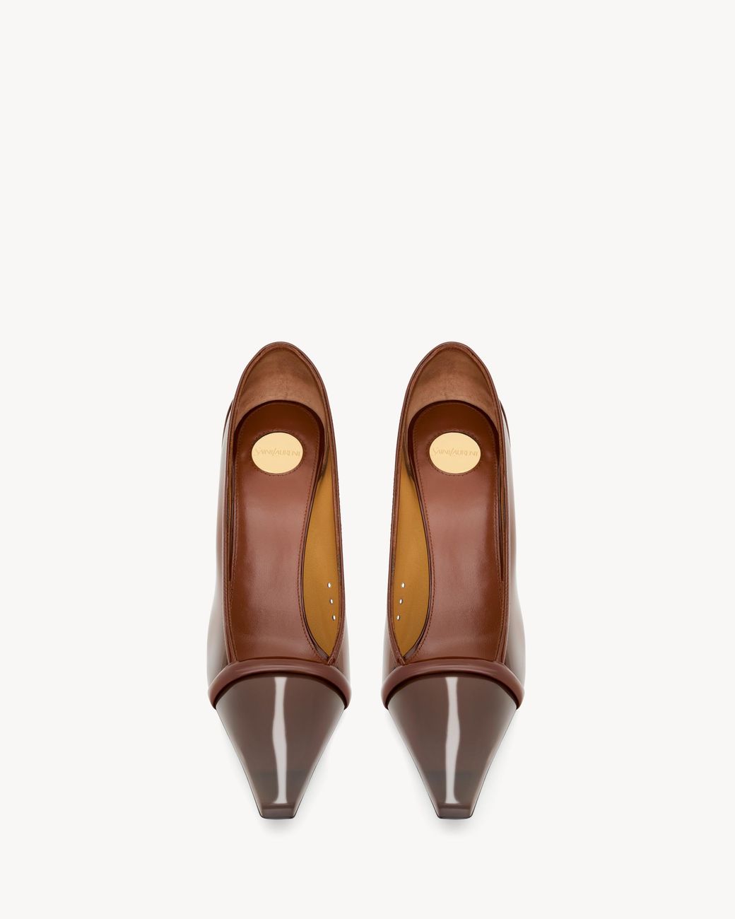 Saint Laurent Brown Brigitte High-Heeled Sandals