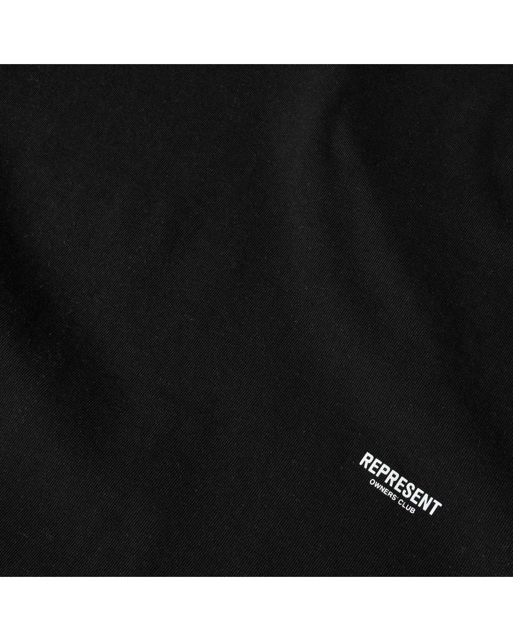 Represent Black Loose Dropshoulder Tshirt for men