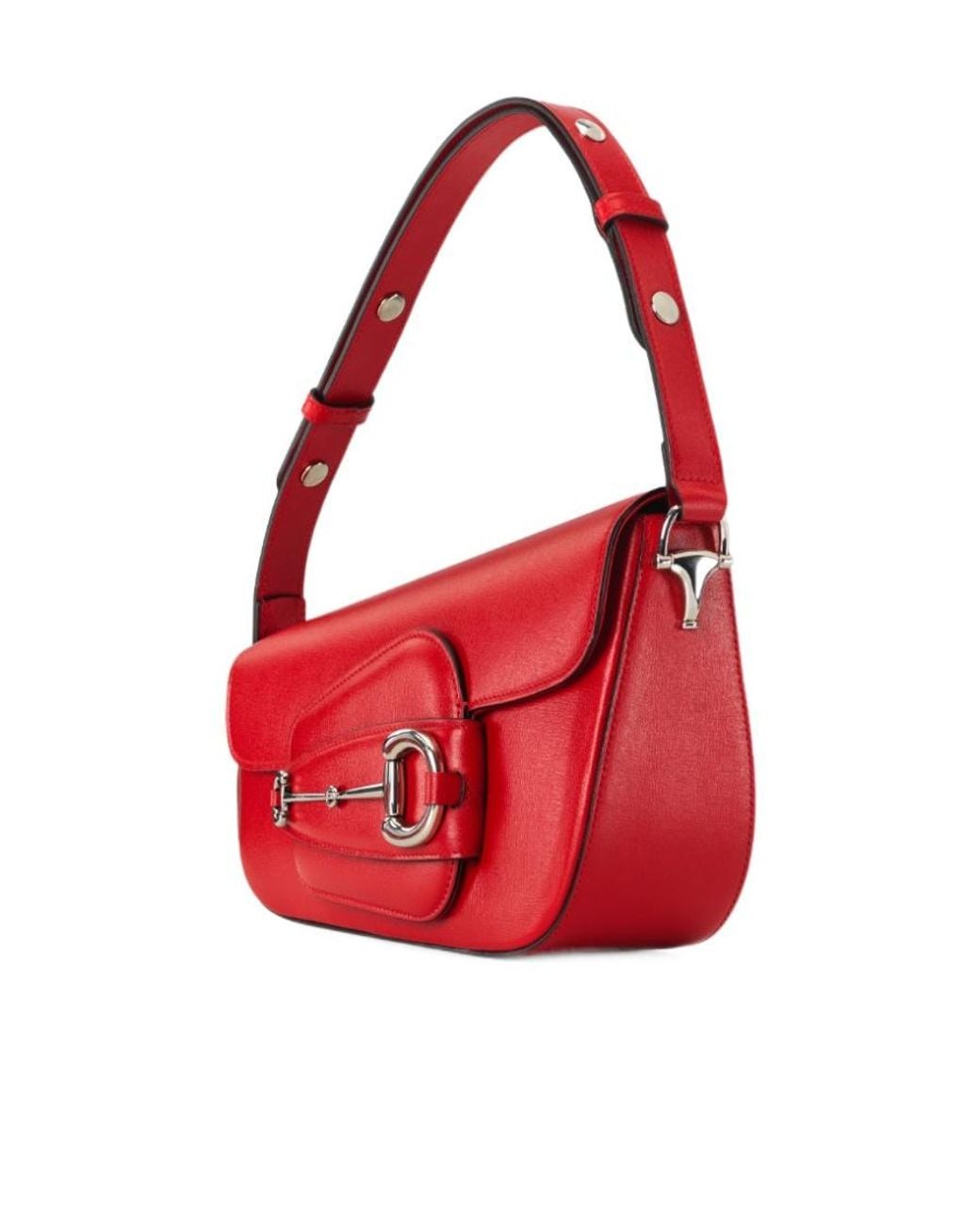 Gucci Red Horsebit 1955 Shoulder Bag