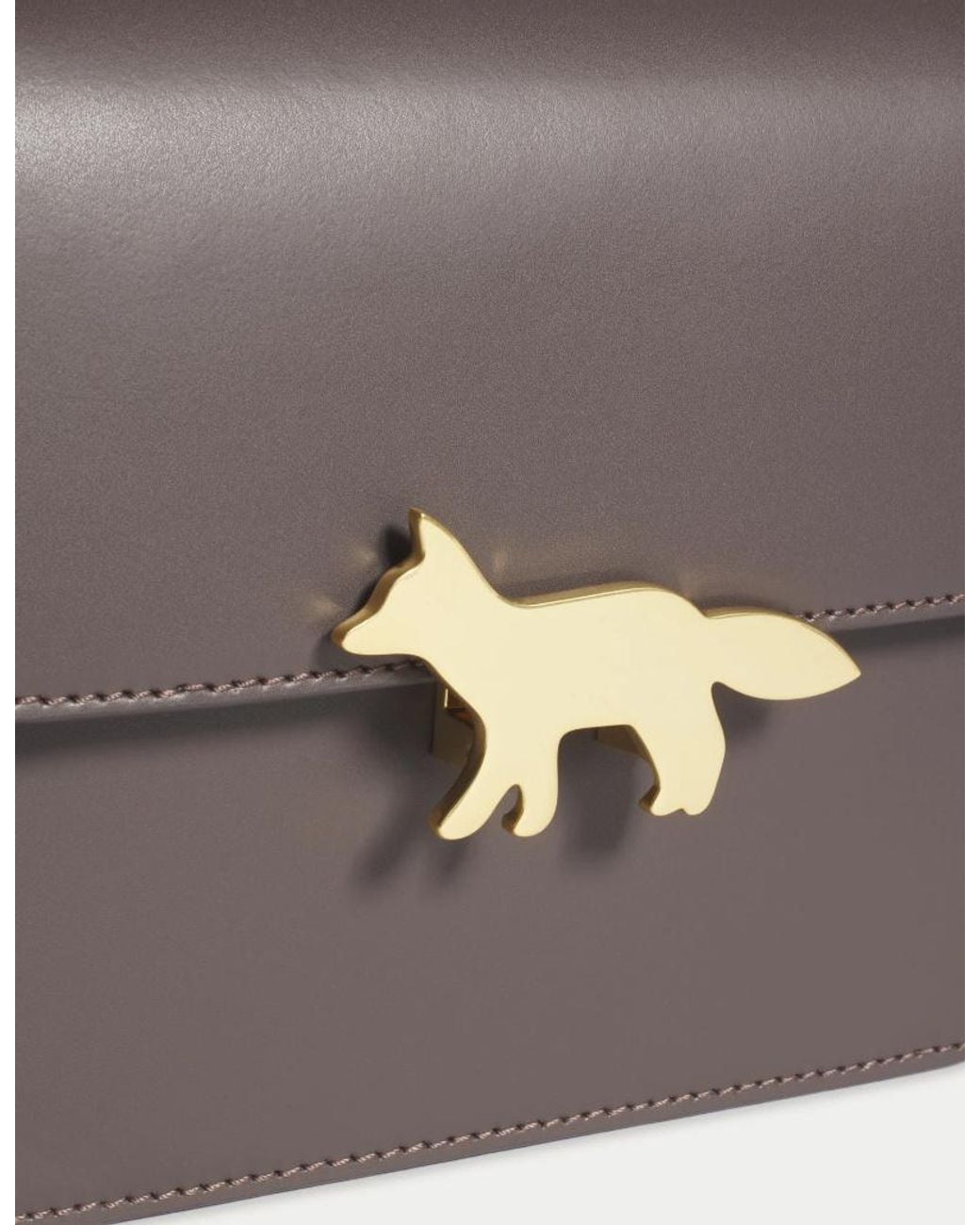 Maison Kitsuné Gray Maison Kitsuné Edie Small Crossbody Bag