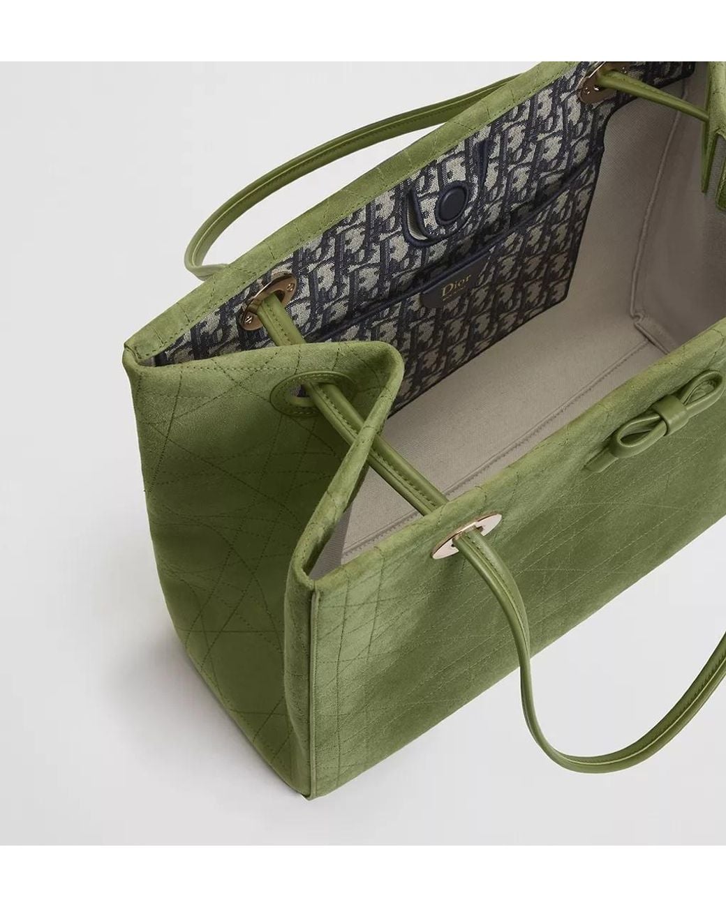 Dior Green Medium Promenade Shopping Bag