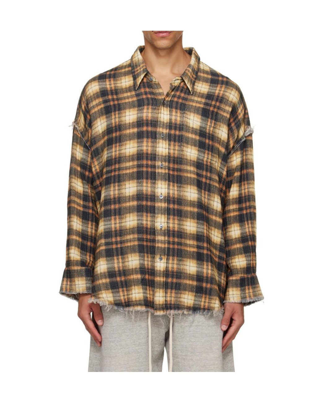 R13 Multicolor Plaid Shirt