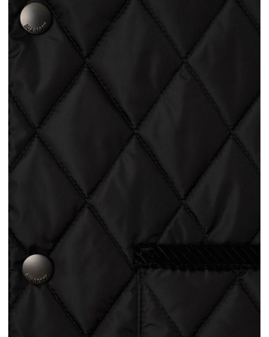 Burberry Black Quilted Vest for men
