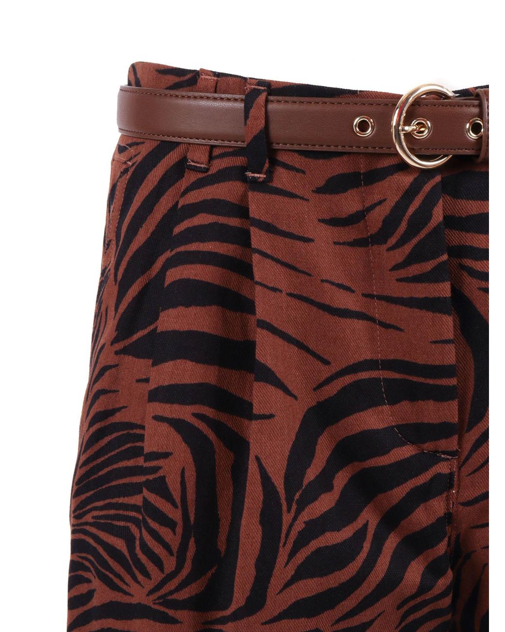 Max Mara Red Studio Novella Pattern-Printed Shorts