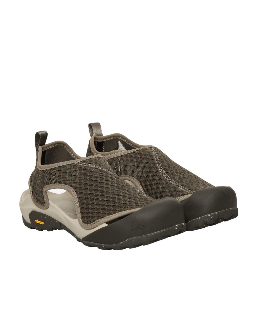 Roa Green Arpy Cut-Out Detailed Mesh Sandals for men