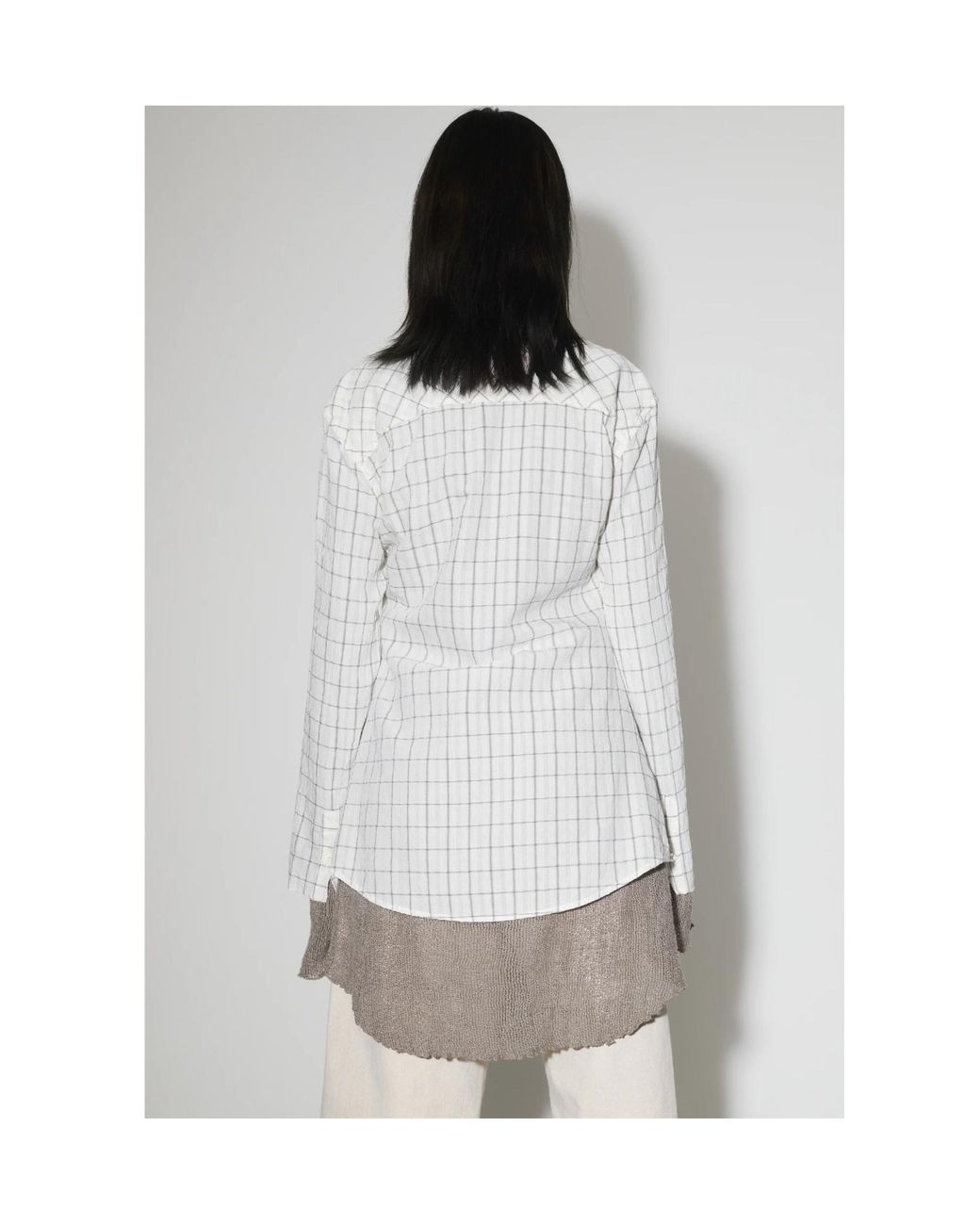 Our Legacy White Checkered Shirt
