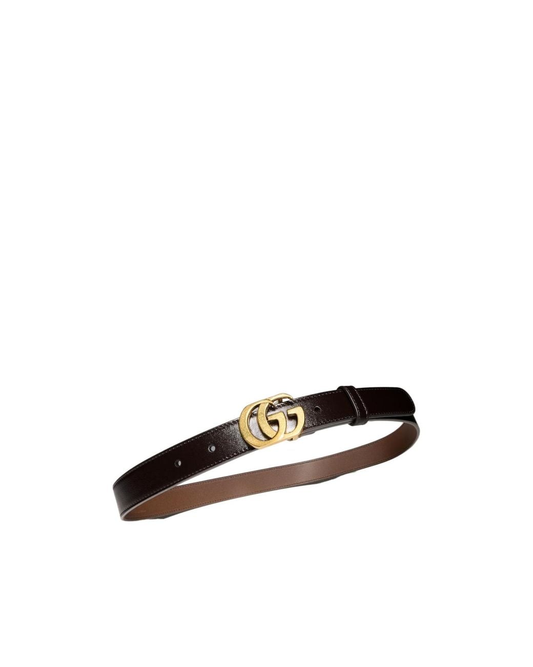 Gucci White Cut Gg Marmont Belt