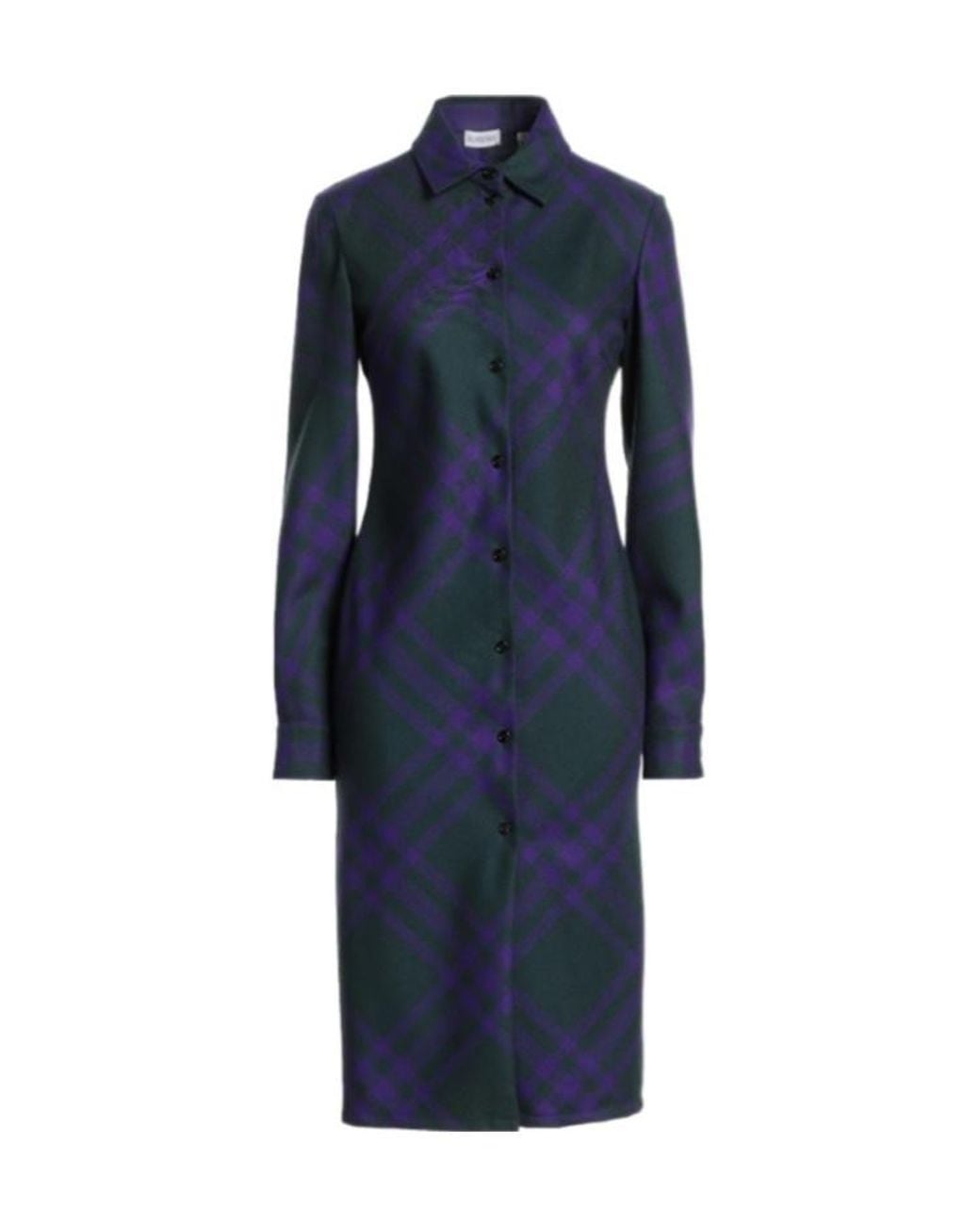 Burberry Blue Two-Tone Shirt Dress